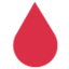 DROP OF BLOOD emoji in Twitter's design style - Unicode 1FA78