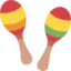 MARACAS emoji in Twitter's design style - Unicode 1FA87