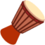 LONG DRUM emoji in Twitter's design style - Unicode 1FA98