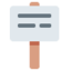 PLACARD emoji in Twitter's design style - Unicode 1FAA7