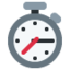 STOPWATCH emoji in Twitter's design style - Unicode 23F1-FE0F