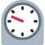 TIMER CLOCK emoji in Twitter's design style - Unicode 23F2-FE0F