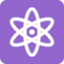 ATOM SYMBOL emoji in Twitter's design style - Unicode 269B-FE0F