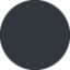 MEDIUM BLACK CIRCLE emoji in Twitter's design style - Unicode 26AB