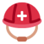 RESCUE WORKER’S HELMET emoji in Twitter's design style - Unicode 26D1-FE0F