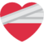 MENDING HEART emoji in Twitter's design style - Unicode 2764-FE0F-200D-1FA79