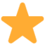 WHITE MEDIUM STAR emoji in Twitter's design style - Unicode 2B50